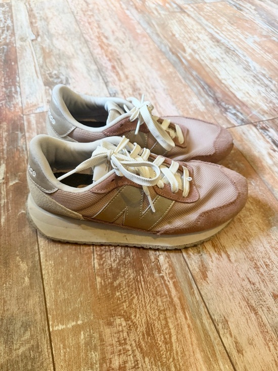 New Balance Shoes - New Balance Women's Pink and Beige Runner Sneakers